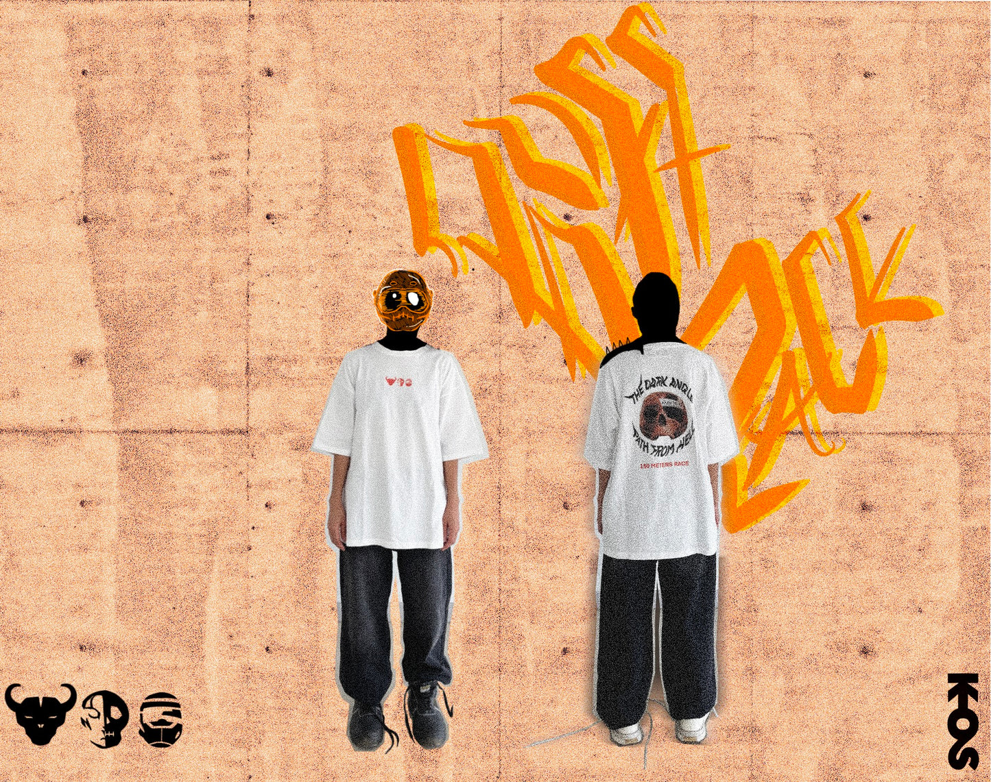 Buff Race Over Size Tee