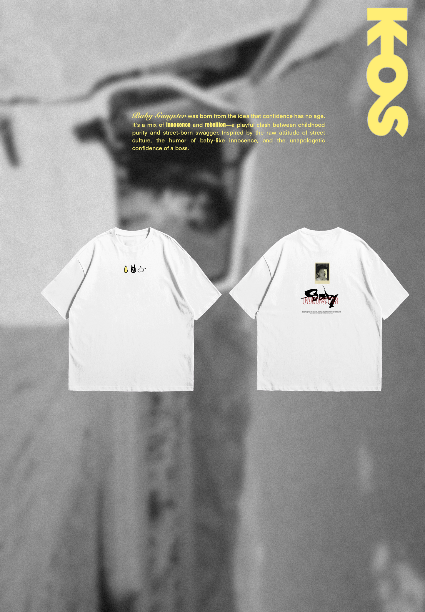 "Too Small To Fear" Over Size Tee