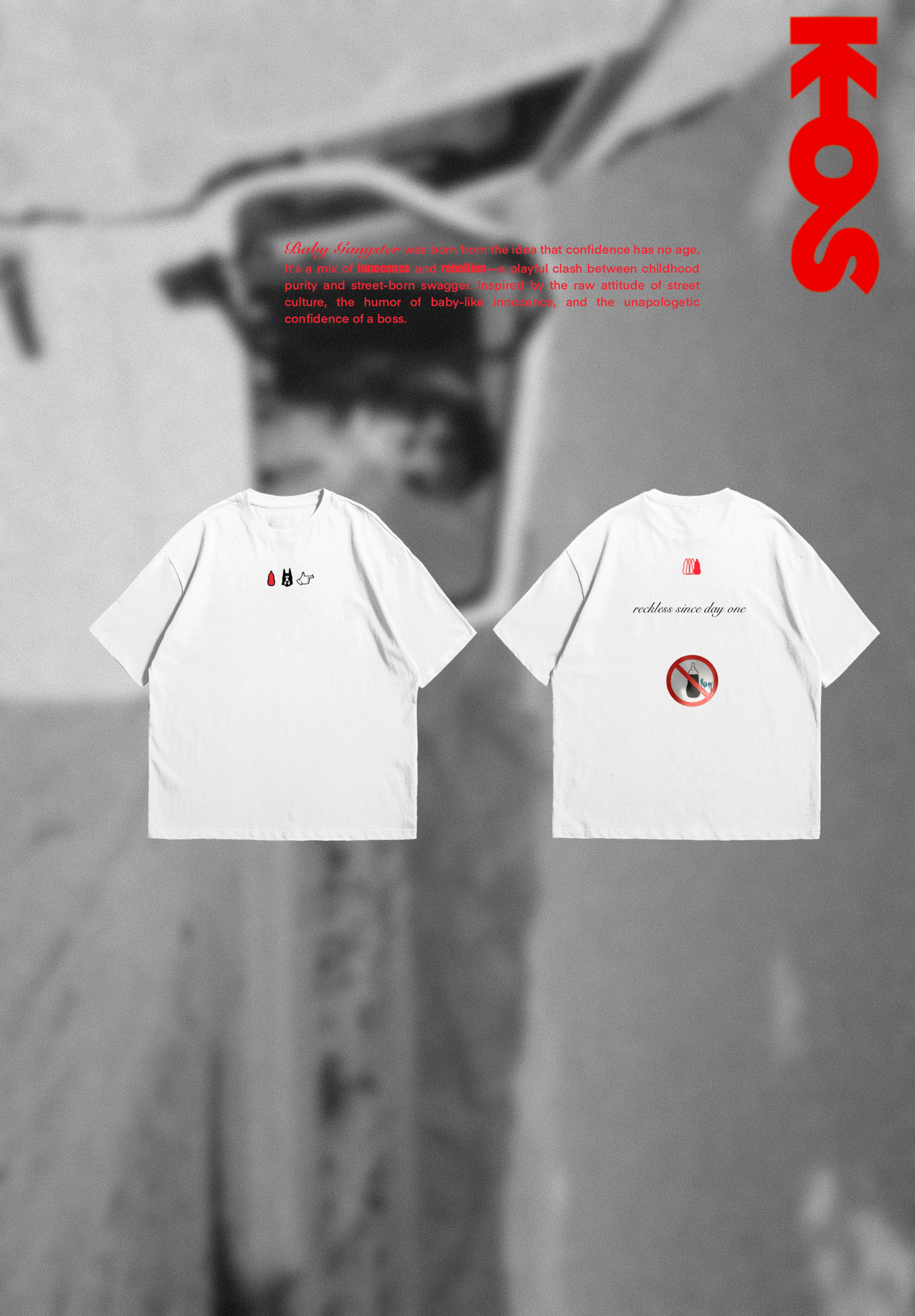 No Baby Bottles Over Size Tee