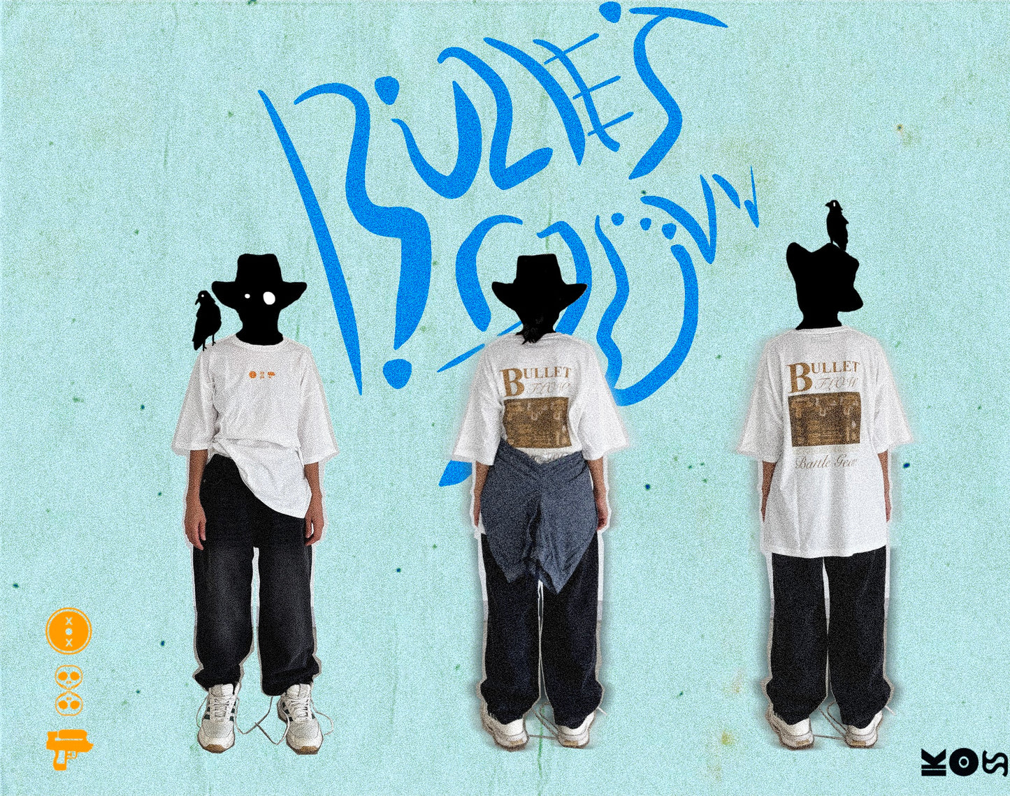 Bullet Flow Over Size Tee